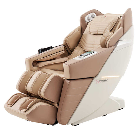 Casada AlphaSonic III ماساژ صندلی-خاکی-سفید-چرم مصنوعی جهان ماساژ صندلی