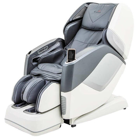 Casada Aura Massage Chair-White-Grey-Faux Leather Massage Chair جهان