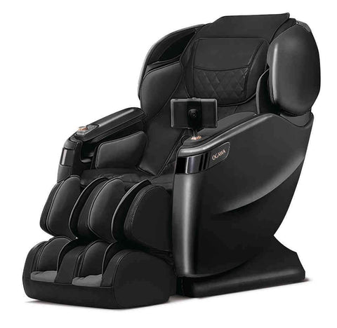 OGAWA استاد درایو به علاوه OG7598P ماساژ صندلی سیاه و سفید چرم Faux ماساژ صندلی جهان